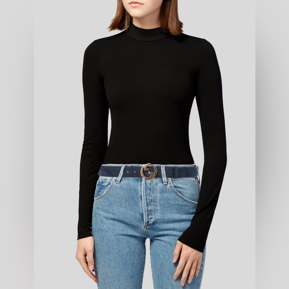 Gucci Black and Gold Women's Belt - Picture 1 of 6